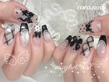 ココネイル 吉祥寺(coco.nail)/バレエコア ブラック リボン