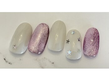 シンプルネイル2本