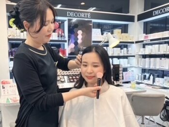 ソルティ 寺田町(Salty)の写真/コスメデコルテのスキンケアをたっぷり使用したフェイシャルエステと最旬メイクで褒められ顔にアップデート