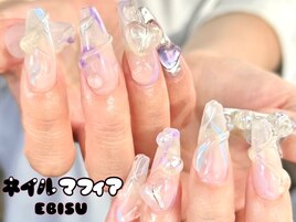 夏クリアネイル
