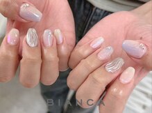 ビアンカマーレ 中野店(Bianca mare)/ピンク×パープルネイル　¥7,500