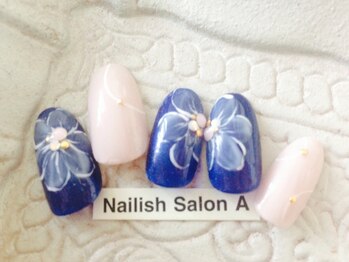 ネイリッシュサロン エー(Nailish Salon A)/2016秋ネイル/フラワーネイル