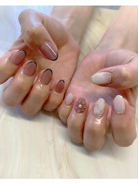 アシメ、くすみカラー、３Ｄ