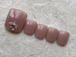 シンプルフットネイル¥9000
