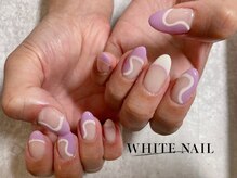 ホワイトネイル 武蔵小杉店(WHITE NAIL)/ちぐはぐフレンチ