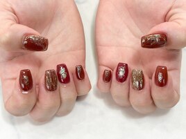 秋色ニュアンスネイル