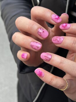 アトリエループ(atelier Loop by shiho)/shihoバレンタインネイル