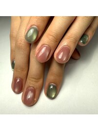 ワンカラー/ぷっくりネイル