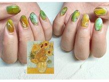 メロウトーン(mellow tone)/絵画ネイル