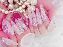 【スカルプ長さだしネイル】