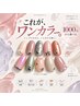 【フット】約1000色～ワンカラーorグラデ◆ストーンアート付◆ソフトオフ込