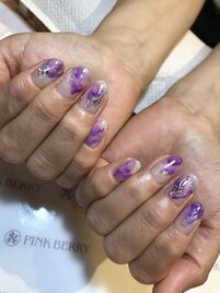 ～パープルニュアンスネイル～