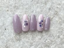 08ネイル(08 nail＆school)/紫陽花ネイル☆