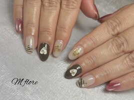 バレンタインネイル