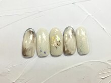 ネイルアンドまつげ リュフェール 五反田(Nail Lufaire)/もやもやフレンチ