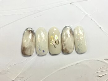 ネイルアンドまつげ リュフェール 五反田(Nail Lufaire)/もやもやフレンチ