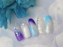 ネイルサロン&スクール ジーナ(GINA)/涼し気綺麗めネイル