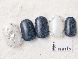 ネイビーラメビジュー