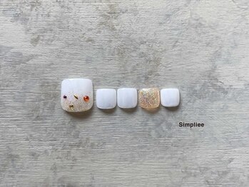 シンプリー 吉祥寺店(Simpliee by Procare nail)/【フット】カラフルストーン