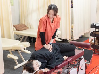 骨盤ばんばん整骨院 石橋雀宮院/産後矯正の様子