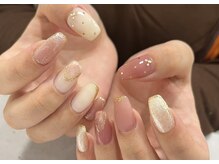 スワローネイルアイ(swallow nail eye)/ほんのりモテピンクネイル