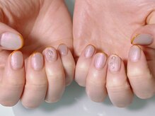 ネイル ファンシーファング(nail_fancy_fang)/バブルネイル×スキニーフレンチ