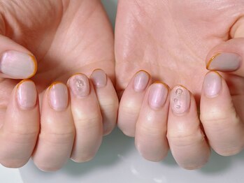 ネイル ファンシーファング(nail_fancy_fang)/バブルネイル×スキニーフレンチ