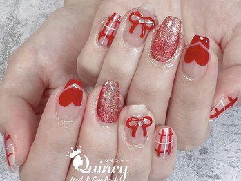クインシー(Quincy)/バレンタインネイル♪