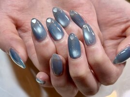 水光マグネットハートネイル