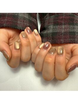 パダアット ヴァラネイル 天神南店(PADA at VALLANAIL)/マグネットネイル/ワンカラー