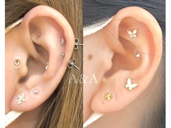 アイラッシュサロン エーアンドエー(eyelash salon A&A)/耳つぼジュエリー