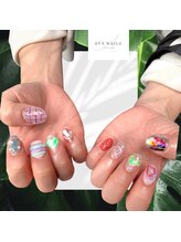 アヤネイルズ アンド アイラッシュ(AYA NAILZ.＆Eyelash)/わちゃわちゃデザイン