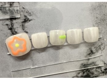 ポップな真珠ミラーデザイン