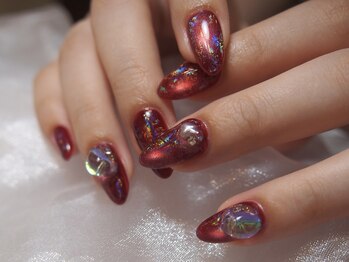 クリア 広尾 恵比寿(CLEAR)/ボルドーデザインネイル