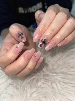 シンプルパーツネイル♪