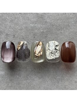 タオドットネイル(TAO...nail)/【定額】アシメデザインアート