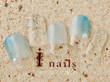 アイネイルズ 町田店(I nails)/塗りかけ夏色ニュアンス　6480円
