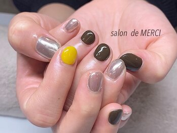 サロン ド メルシー(Salon de MERCI)/ミラーnail冬カラー☆