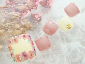 ラルネイル 大宮(Lull. nail)/#お花#クラシック#華やか#可愛い