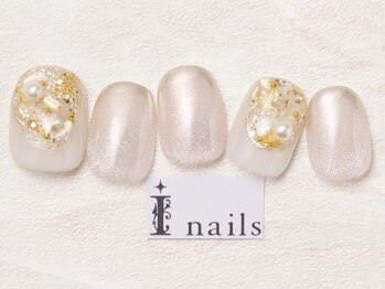 アイネイルズ 池袋店(I-nails)/ビジューオーロラブライダル