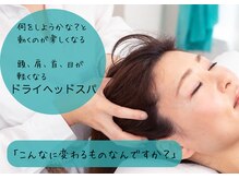 アイラッシュサロン アクアマリン(AquaMarine)/ほぐし担当者のドライヘッドスパ