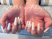 リオッサ オブ ラグーン(RIOSSA of Lagoon)/ワンカラー×リボンネイル