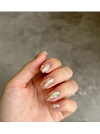 ミラーネイルインクアート