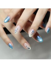 アンジェリック 上大岡店(Angelic)/夏のシンプルマグネットネイル