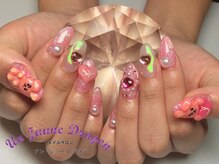 アン ジョーヌドラゴ/ピンク☆ライブネイル