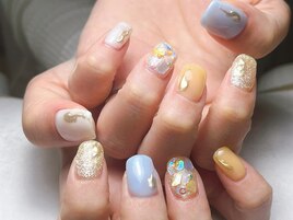 シェルネイル　カラフルアート