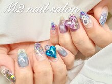 エムズ ネイルサロン(M2)/マグネット水面ネイル