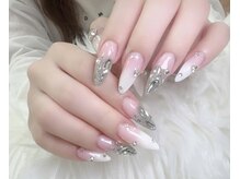 ハラ(Hara)/グラデーション　キラキラネイル