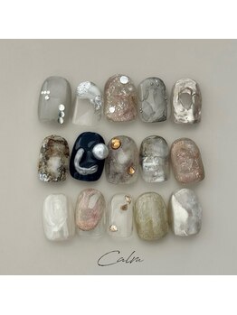 カーム(Calm)の写真/お洒落な絶妙ニュアンスネイルが人気◎センスの良いスタッフがあなたの理想の手元を実現！人気の本格サロン