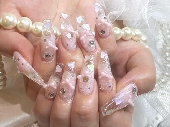 プティネイル 池袋(Puty Nail)/夏に人気♪ガーリークリアネイル